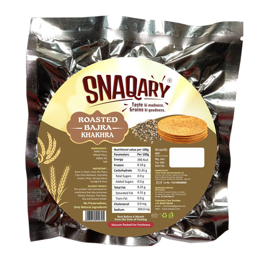 Roasted Bajra Khakhra (Pack of 4 / 8)
