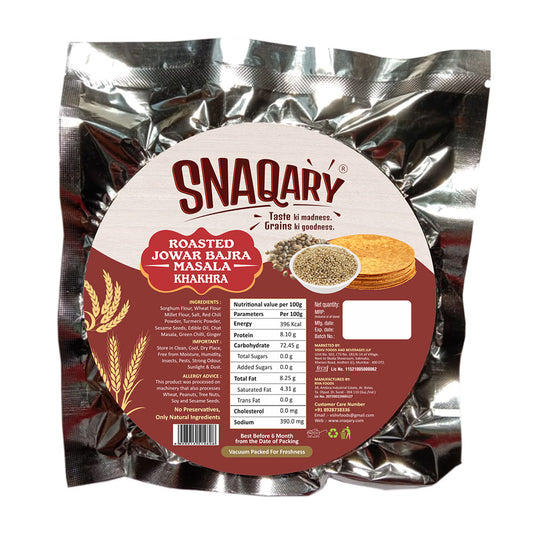 Jowar Bajra Masala Khakhra (Pack of 4 / 8)